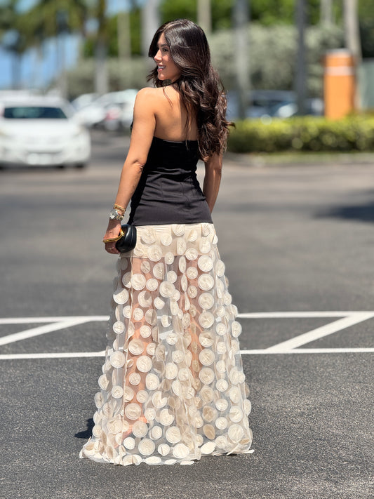 Swan Black/White Circles Dress Gala