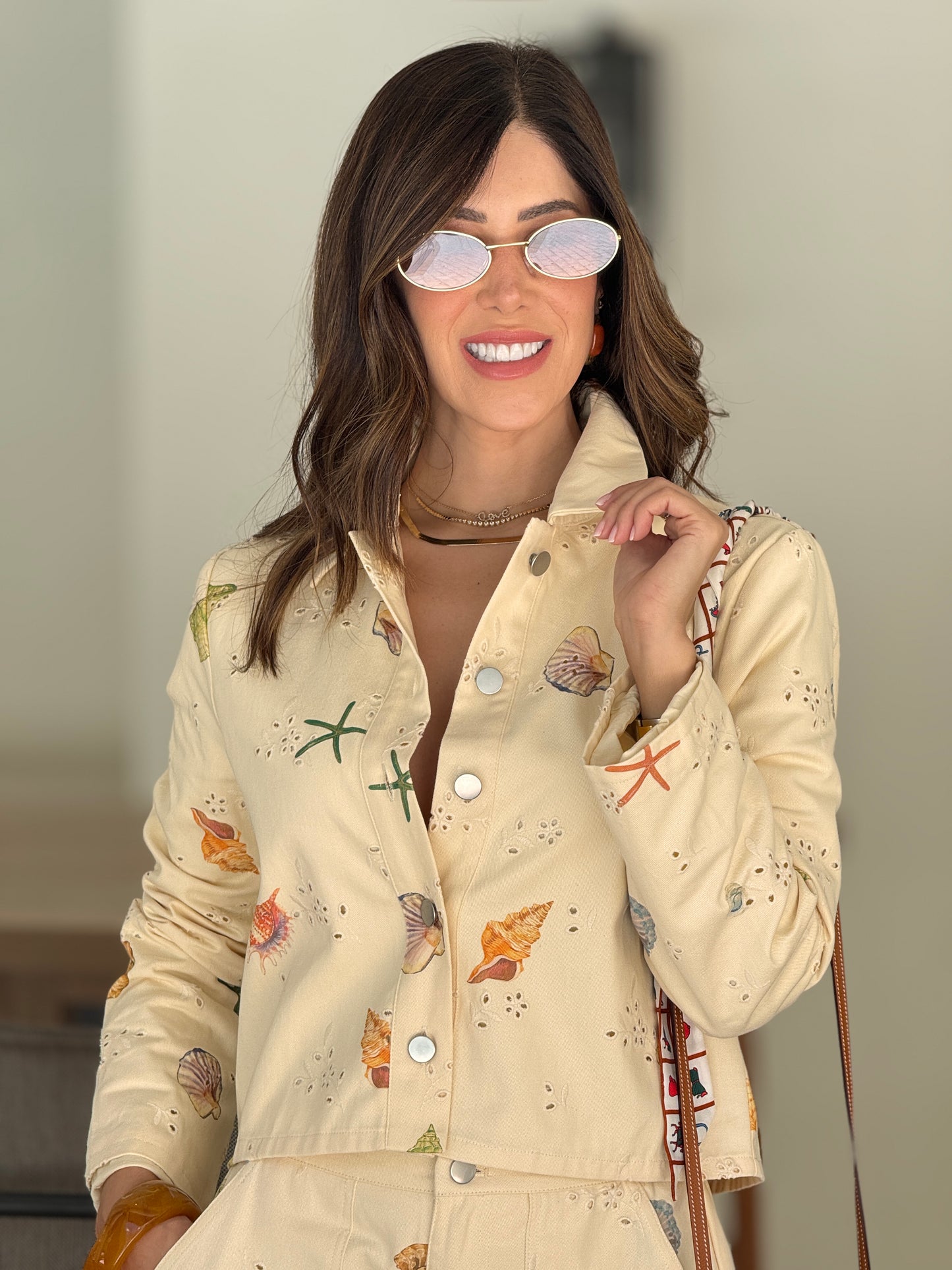 Caribe Ivory Print Top