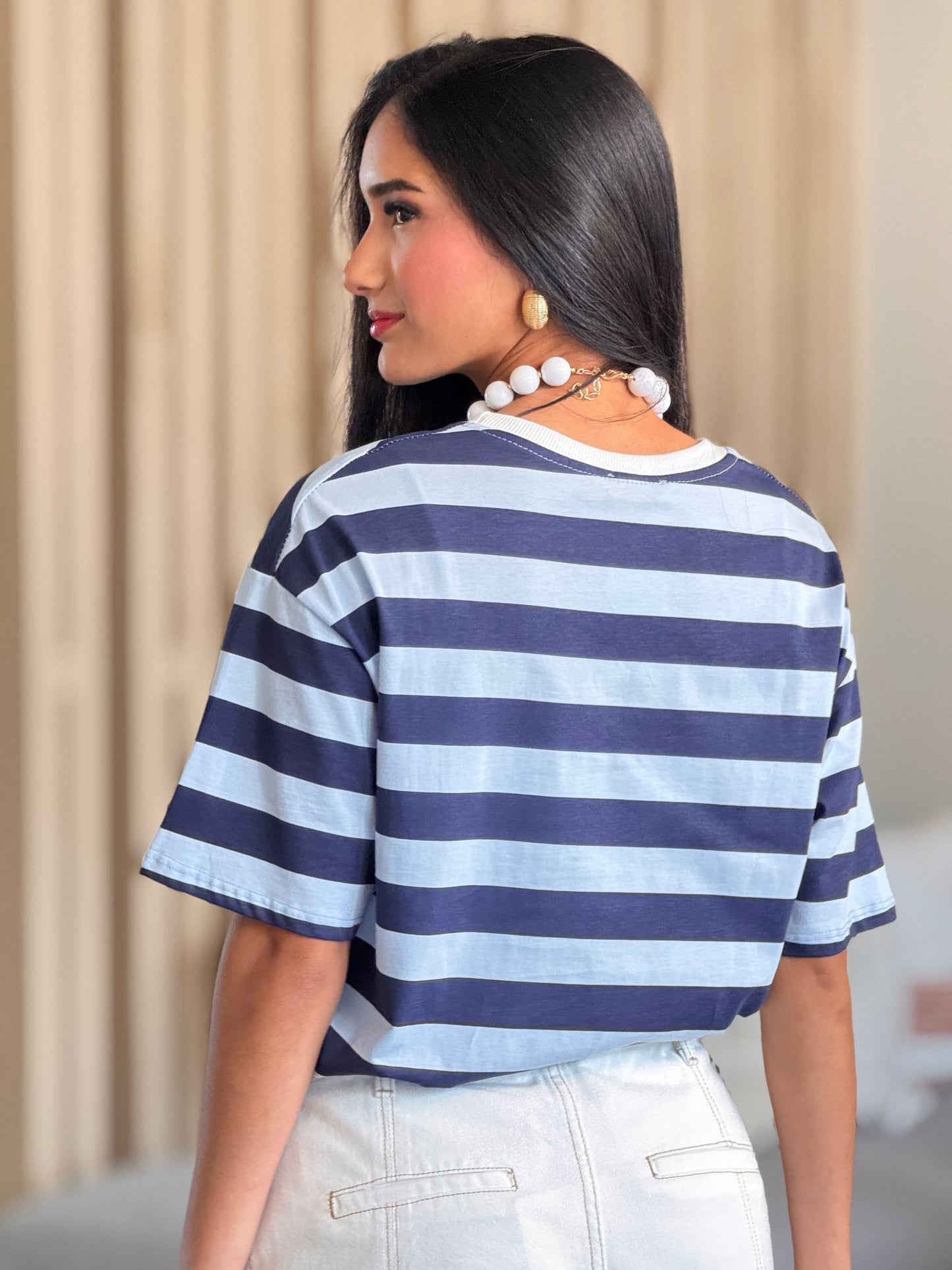 Club Amour Blue Lines T-Shirt