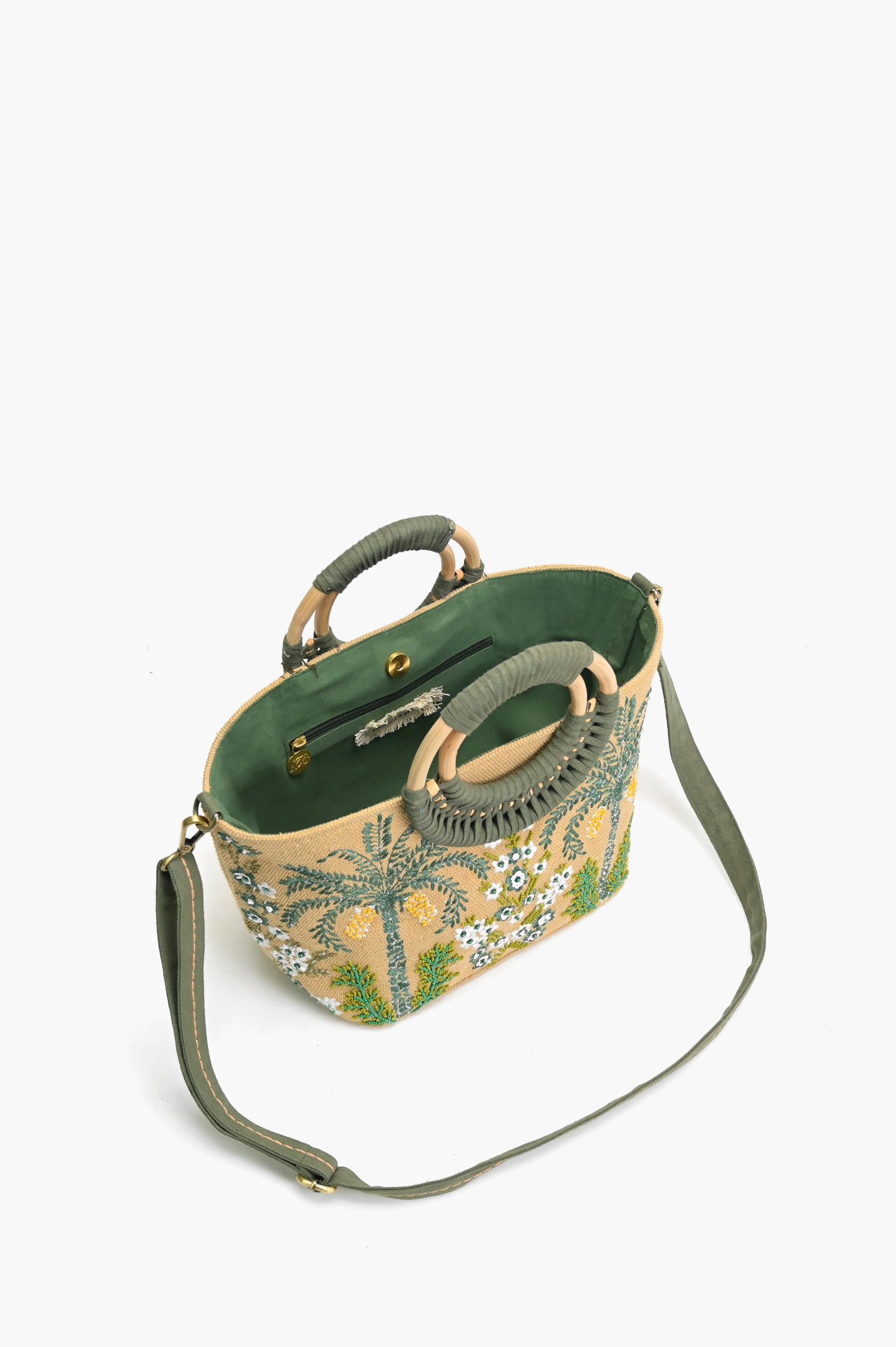 Palm spring Green Bag