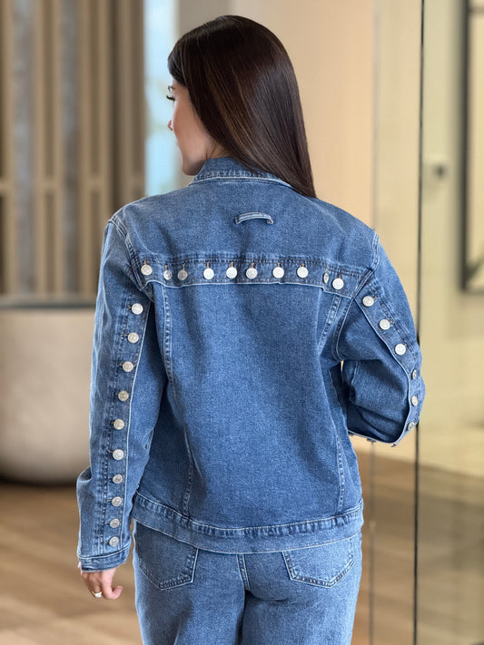 Sascha Light Denim Buttons Jacket