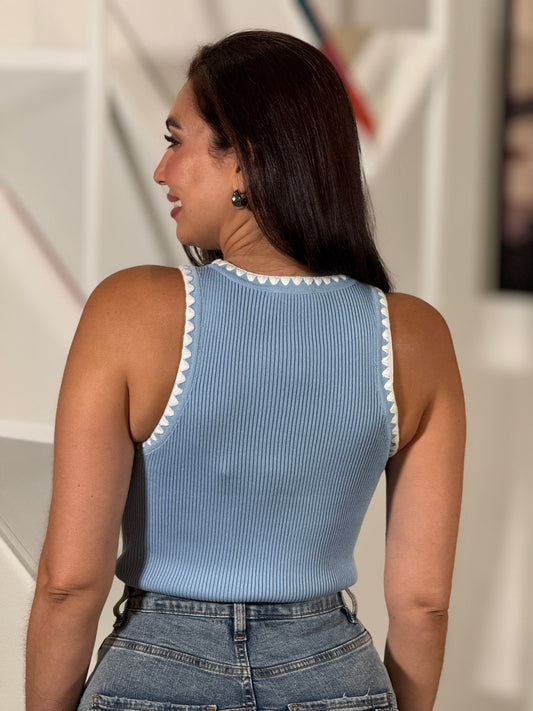 Gaia Blue Tank Top