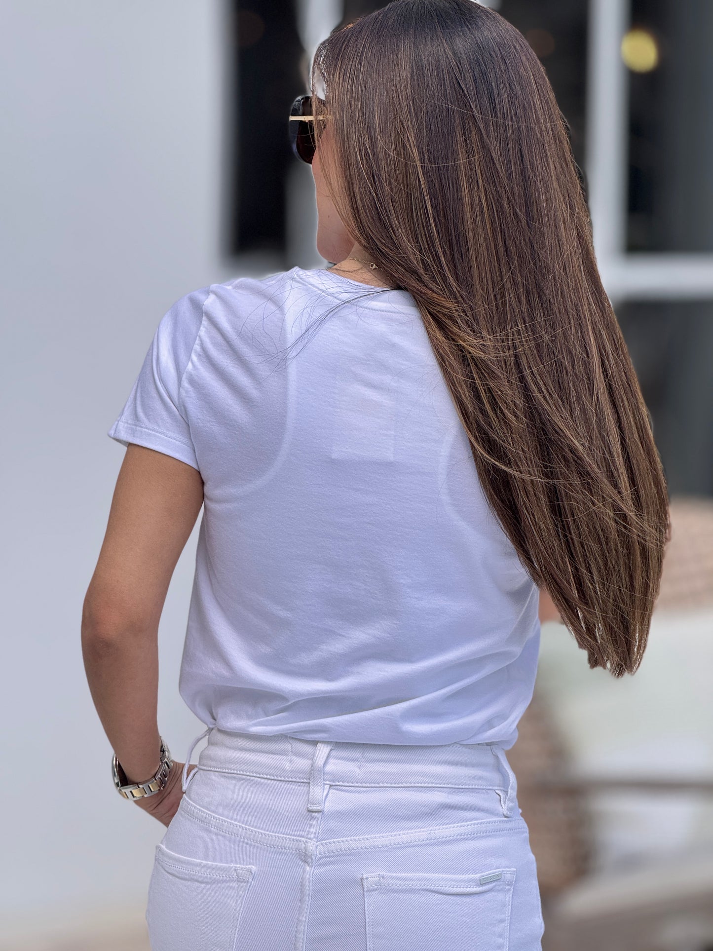 Palmera Pocket White T-Shirt