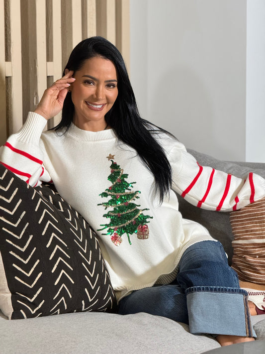 Norkys Christmas Tree Sweater Top