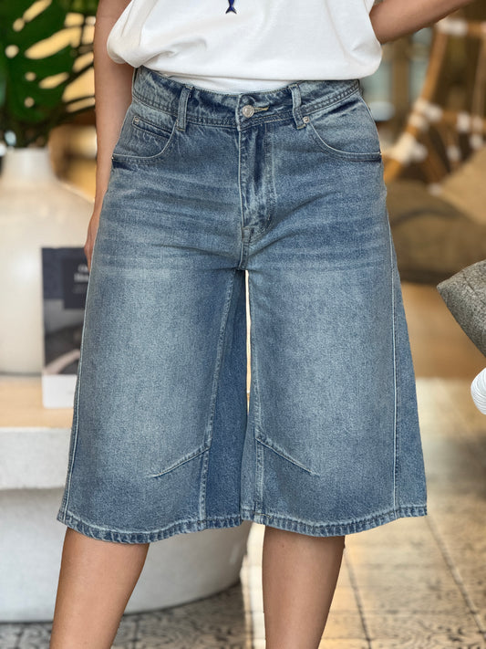 Amber Denim Bermuda Shorts