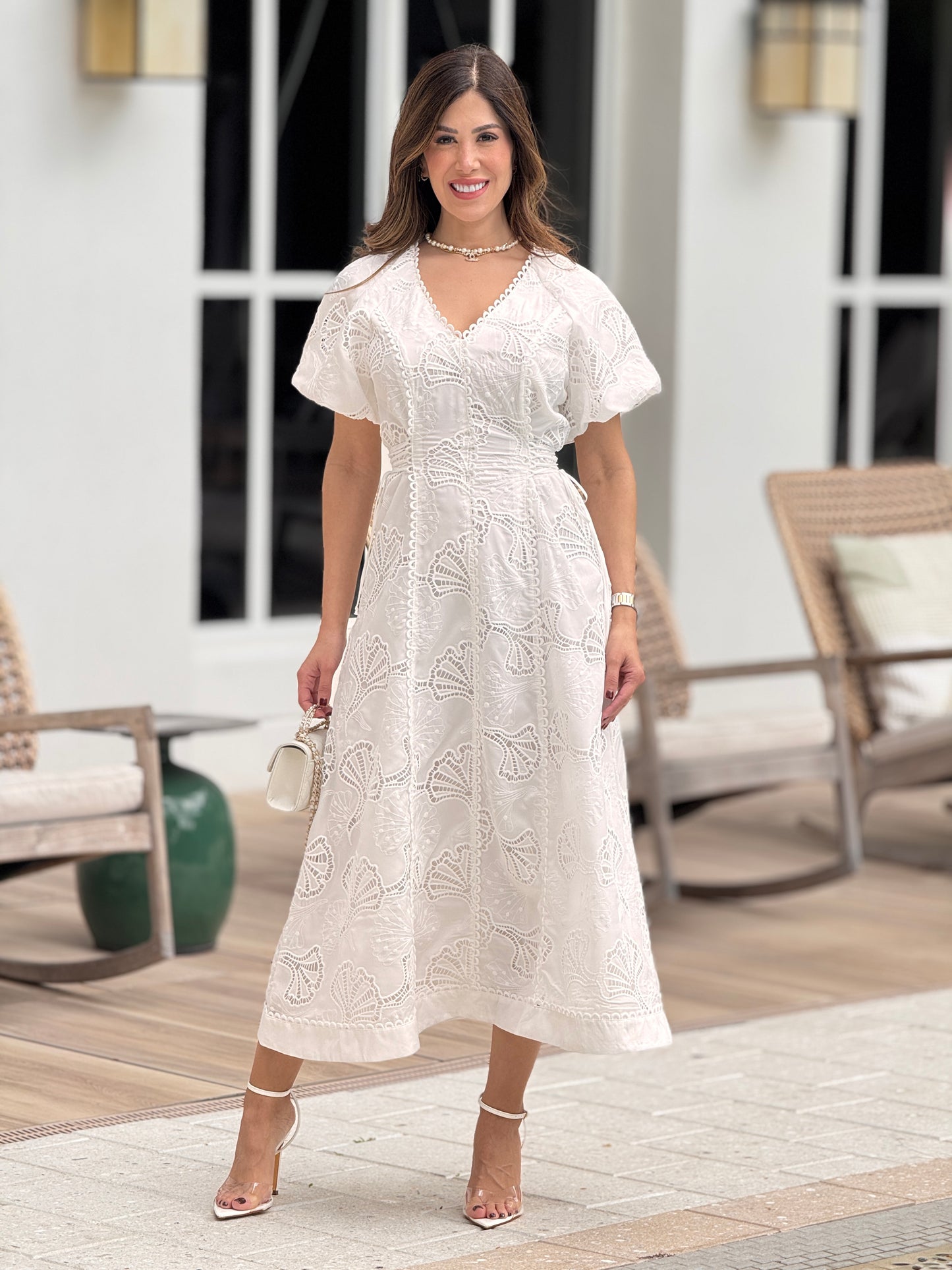 Cathedral White Puffy Dress