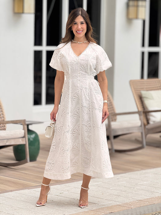 Cathedral White Puffy Dress