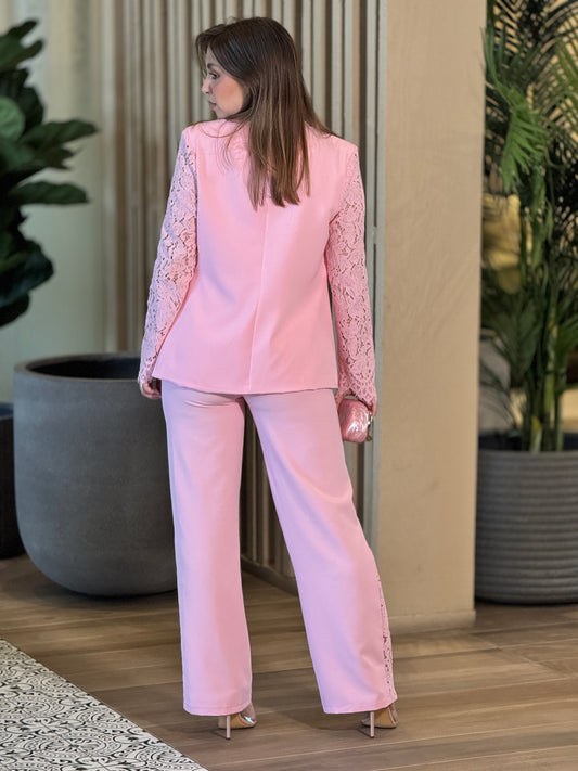 Tea Pink Torchon Set
