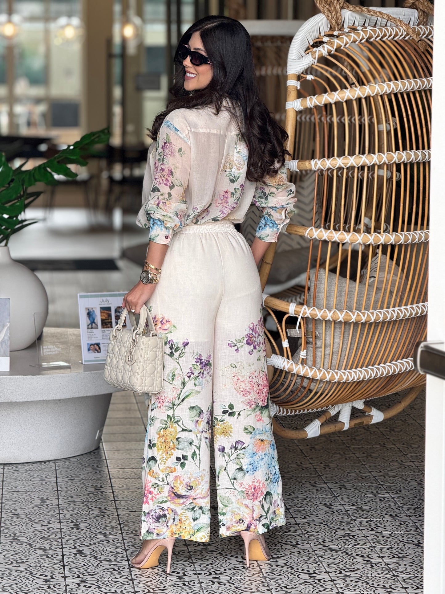 Gardenia Floral Print Set