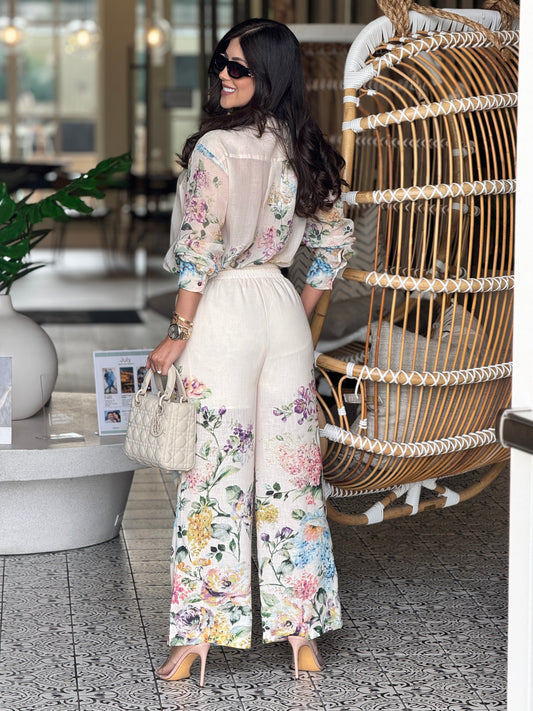 Gardenia Floral Print Set