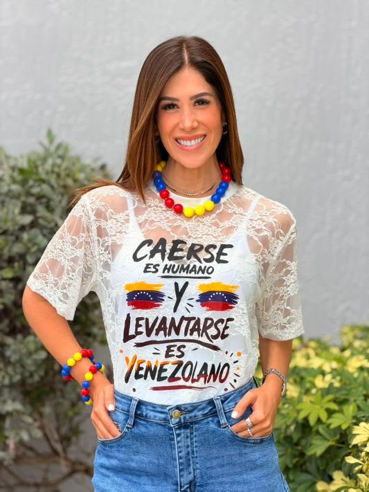 Levántate Venezuela Lace T-Shirt
