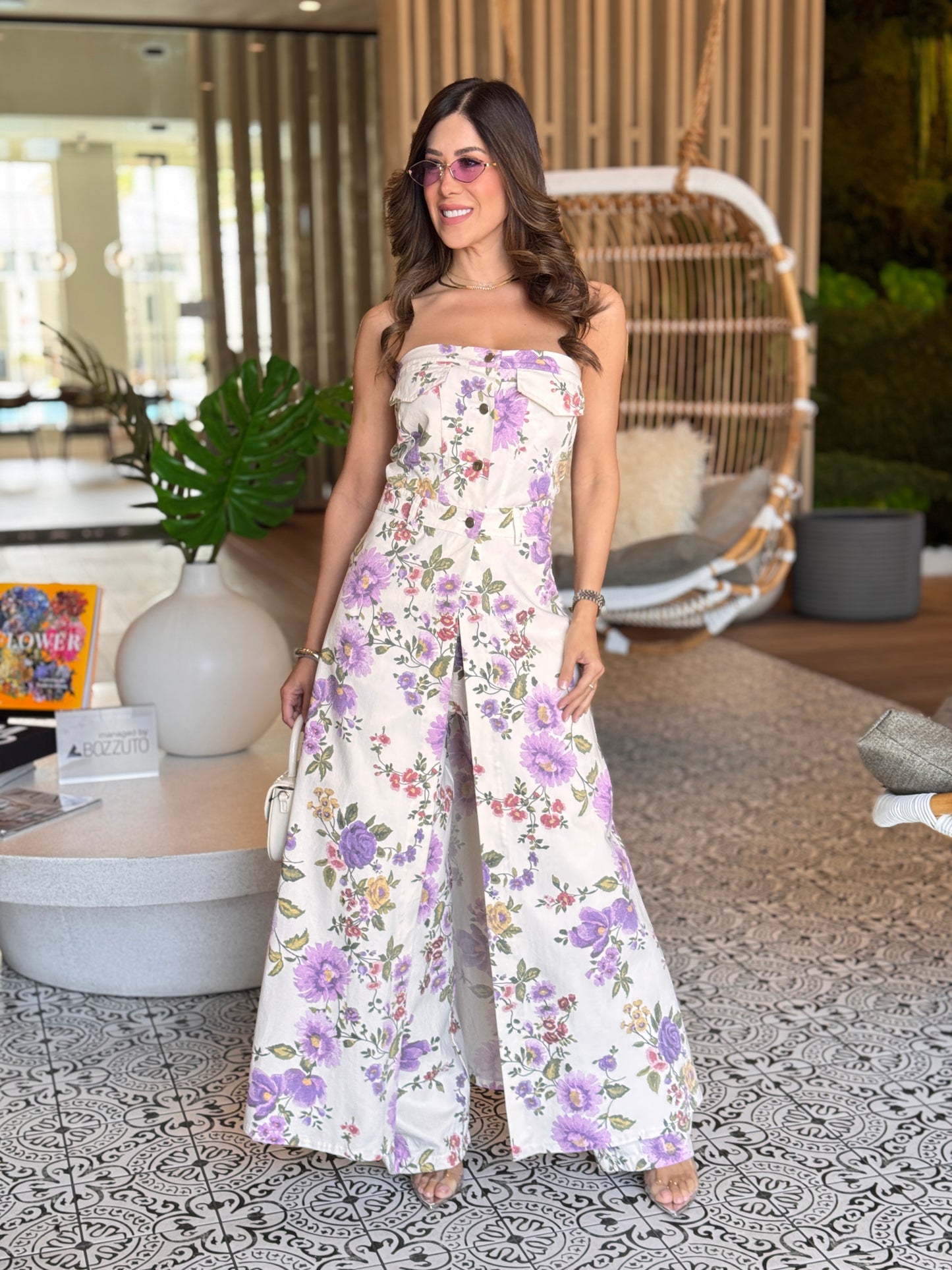 Lumi Purple Flowers 2-Piece Set