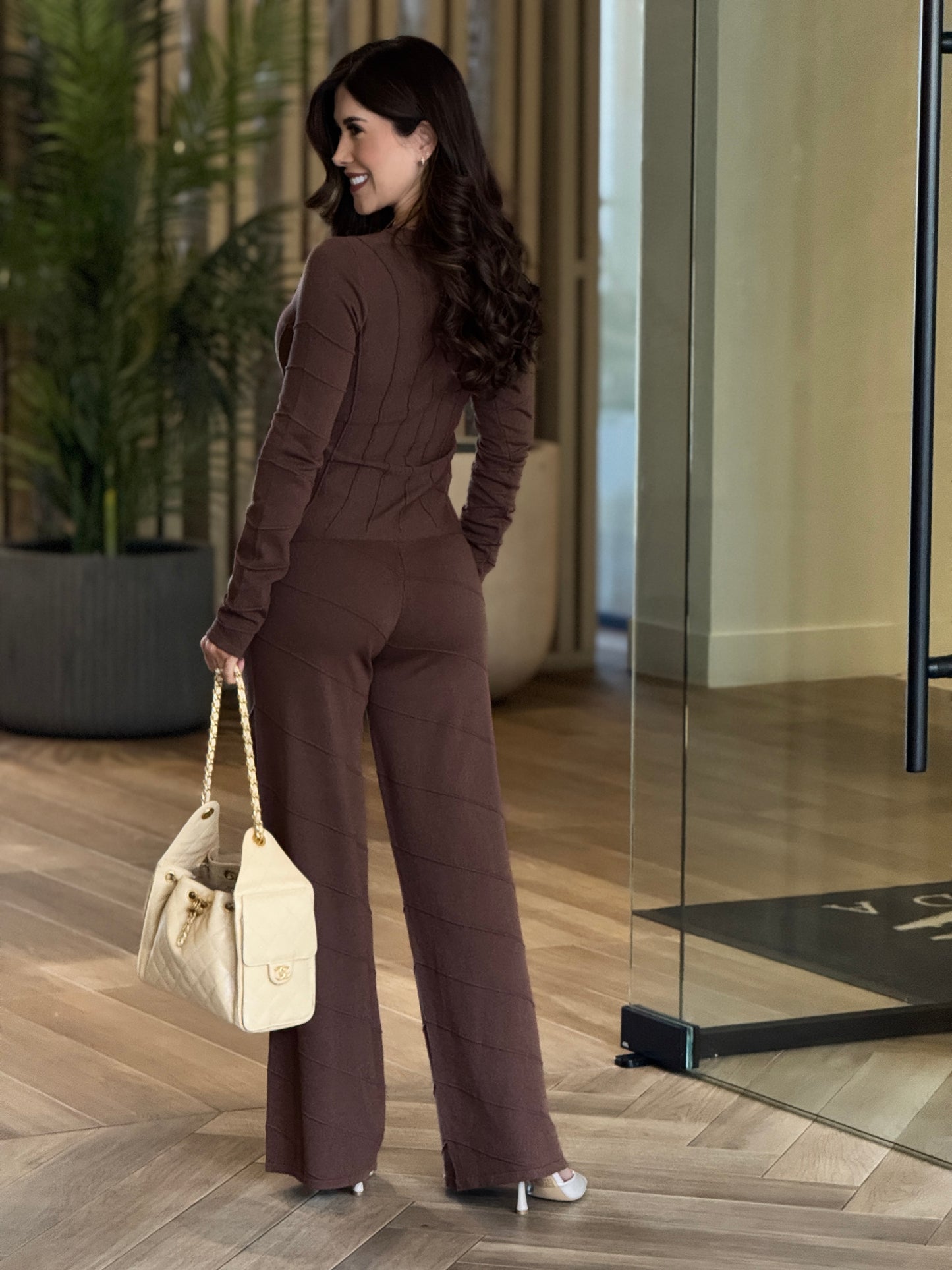 Riviera Brown Knitted Set