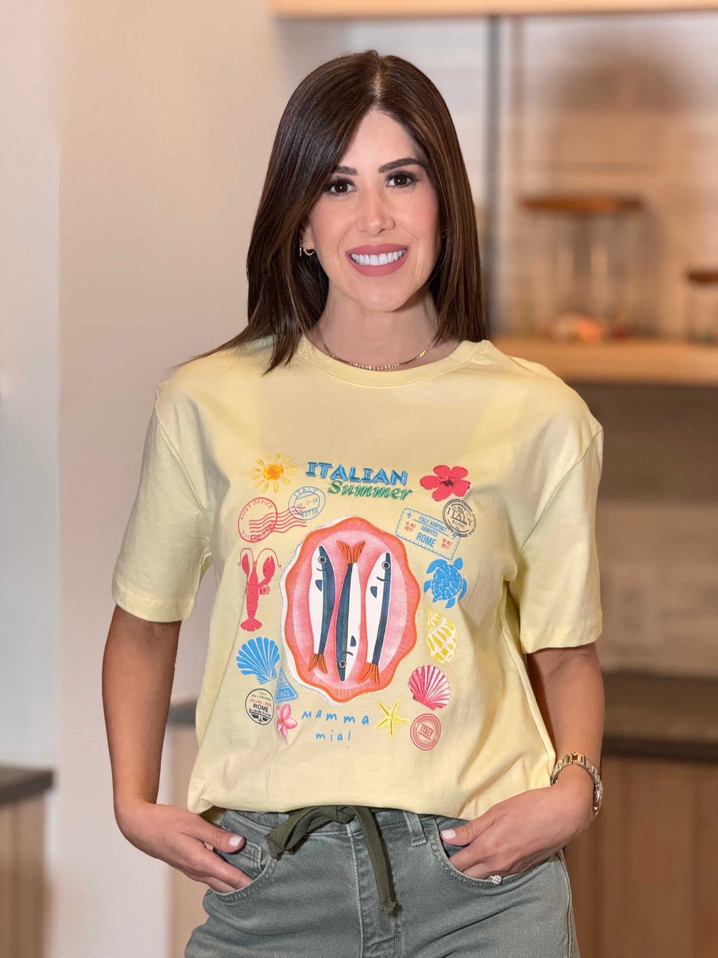 Italian Summer Yellow T-Shirt