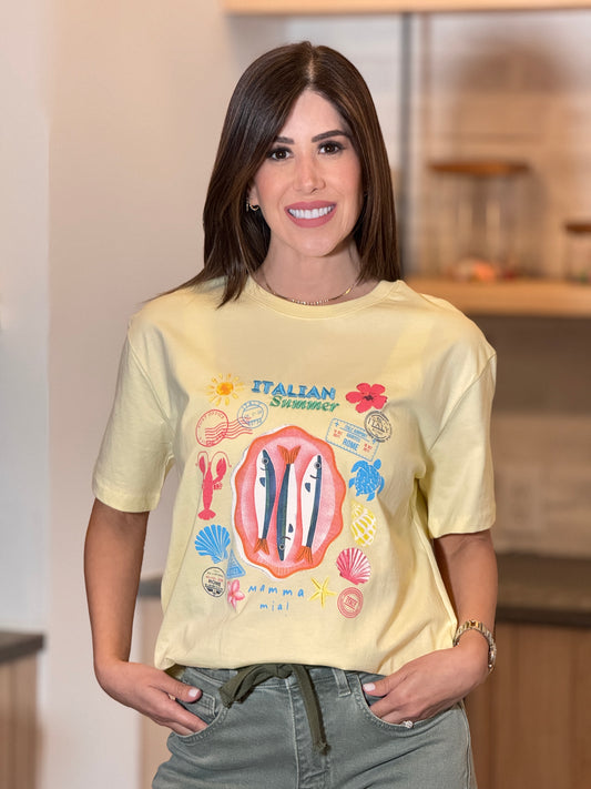 Italian Summer Yellow T-Shirt