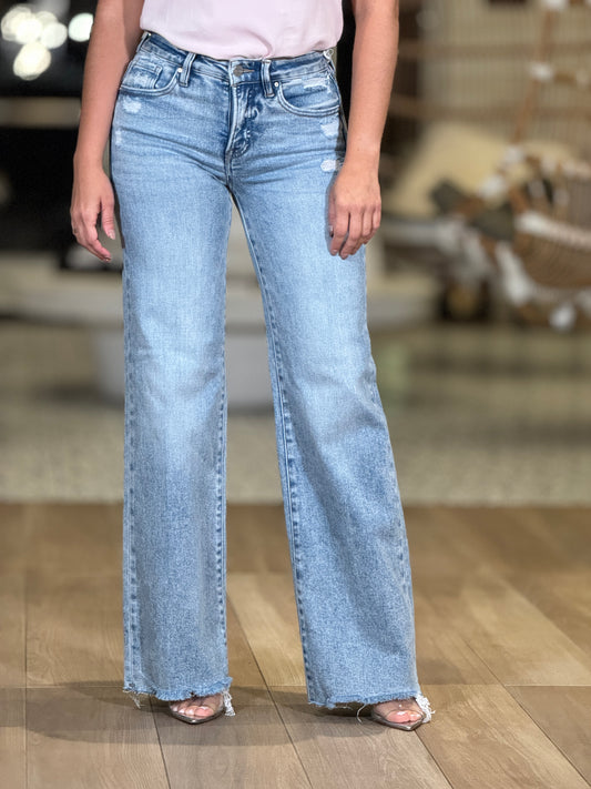 Risen Ripped Light Wash Jeans