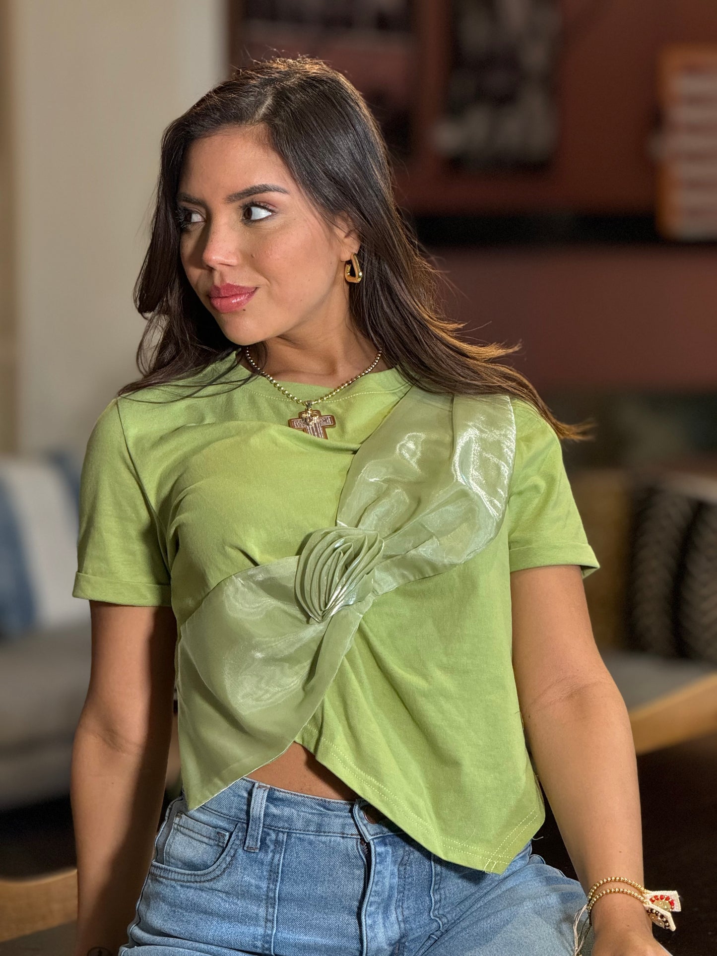 Lily Green Bow T-shirt