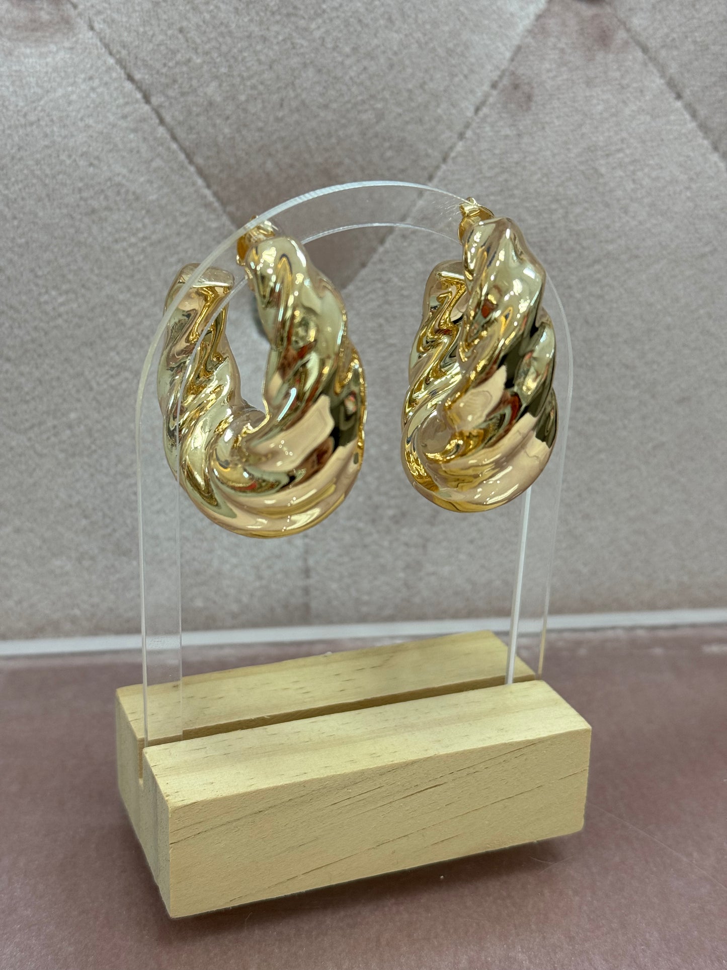 Horn 18k Gold Earrings