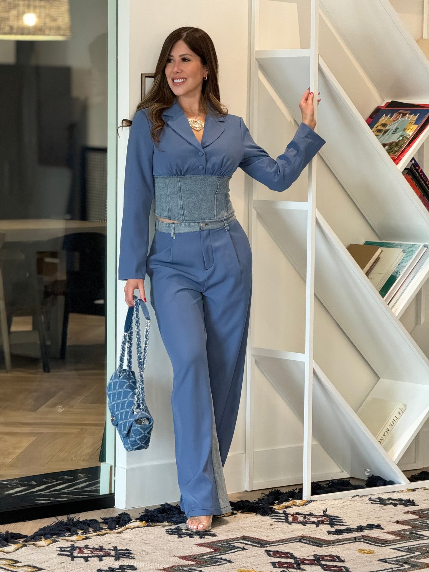 Angelica Blue/Denim Set