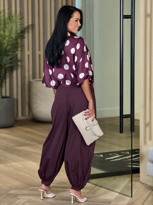 Italian Aladdin Purple Pants