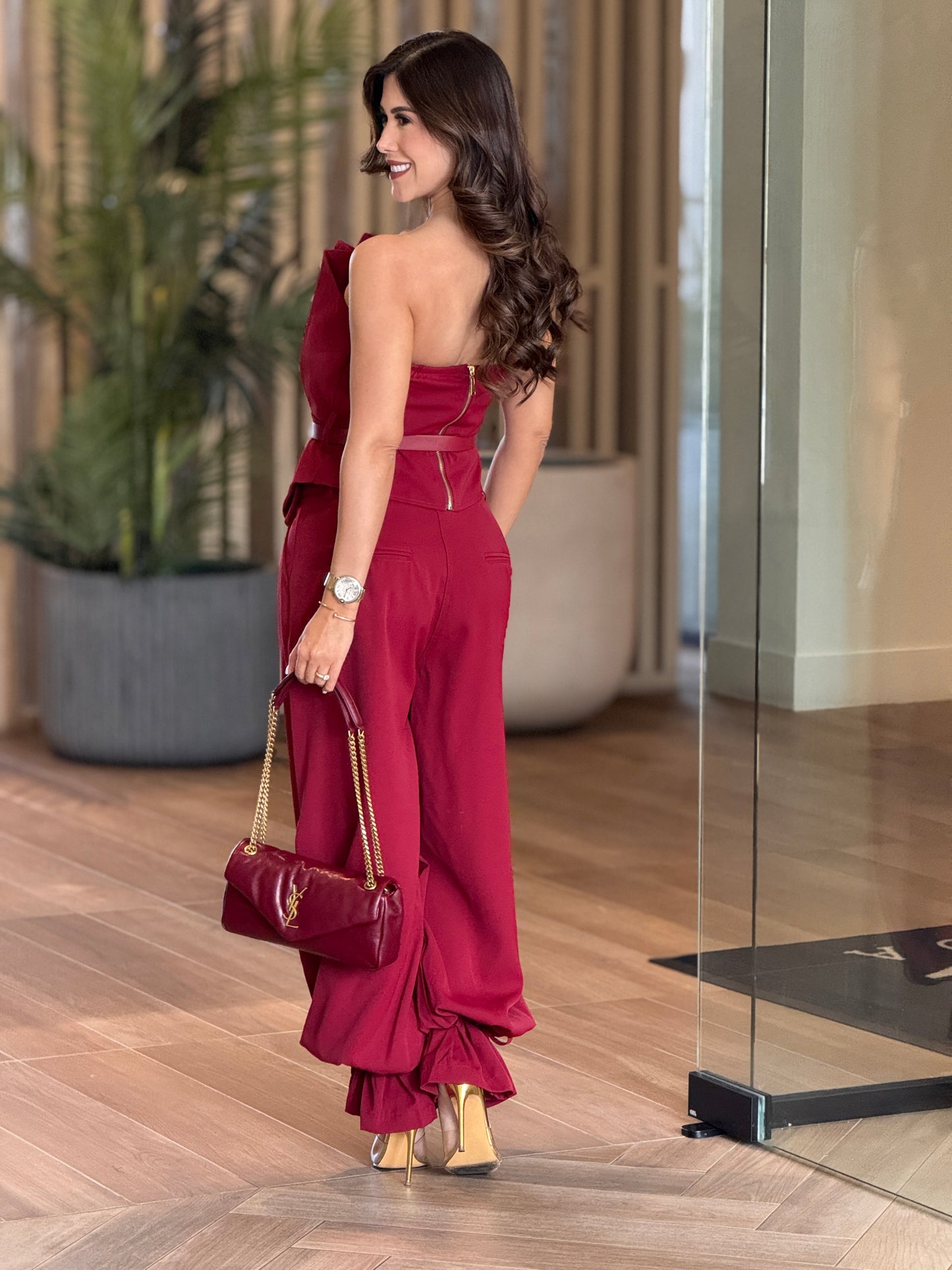 Meredith Red Strapless Set