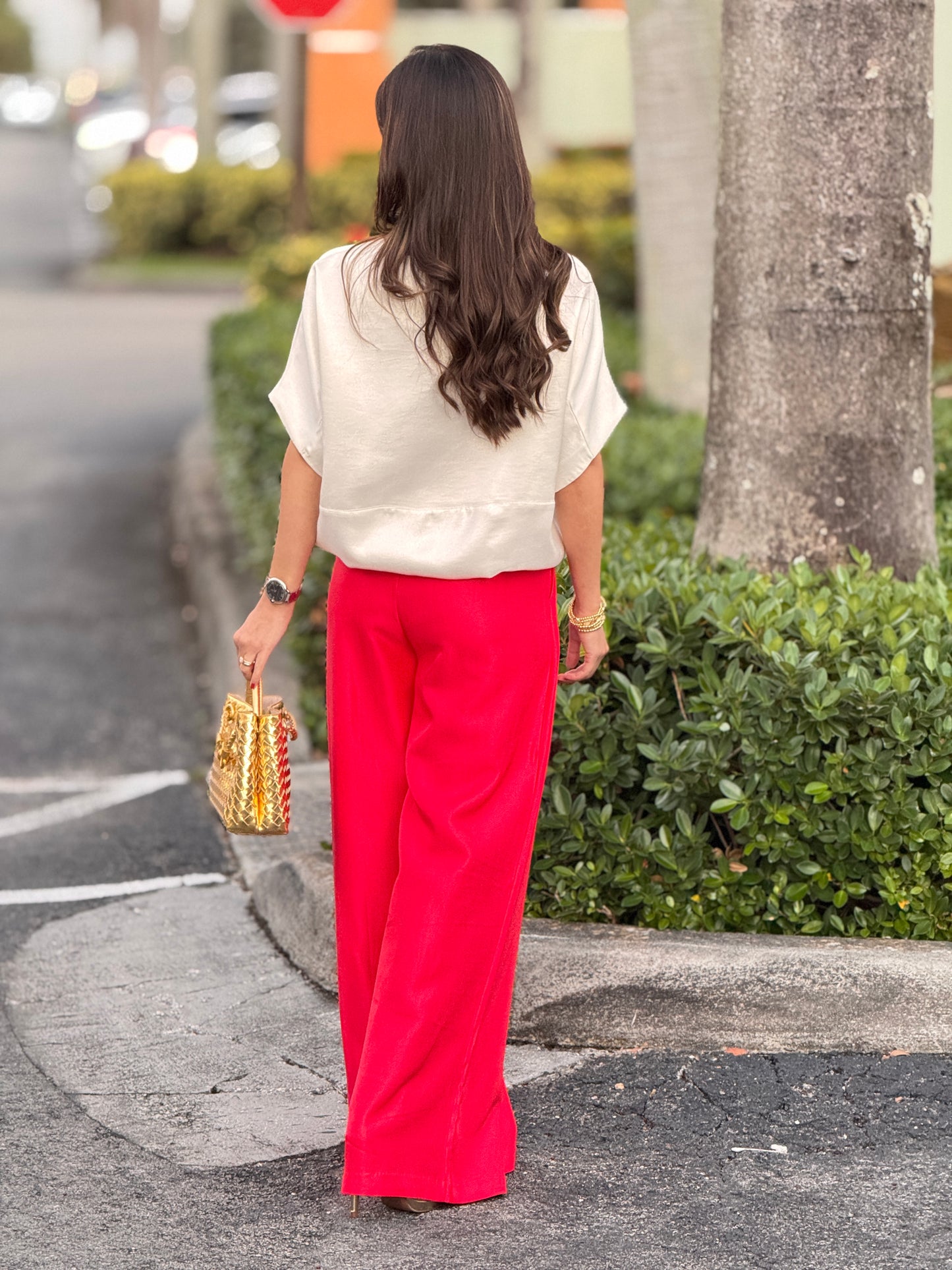 Glam Red Pants