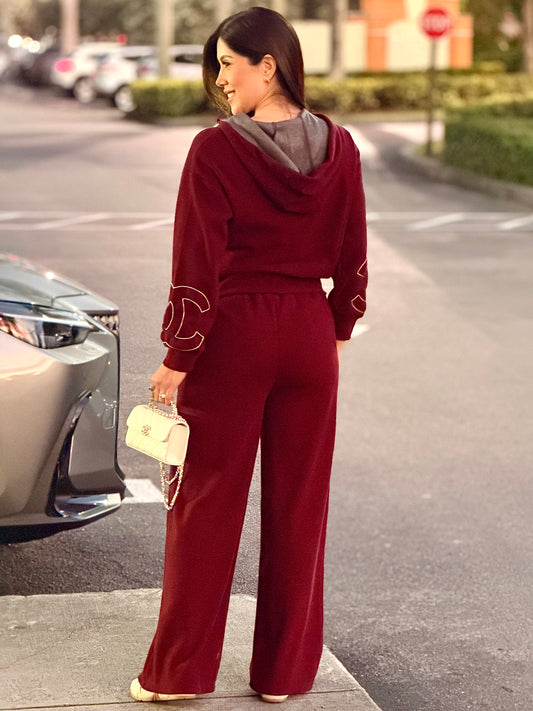 Cece Burgundy Logo Sport