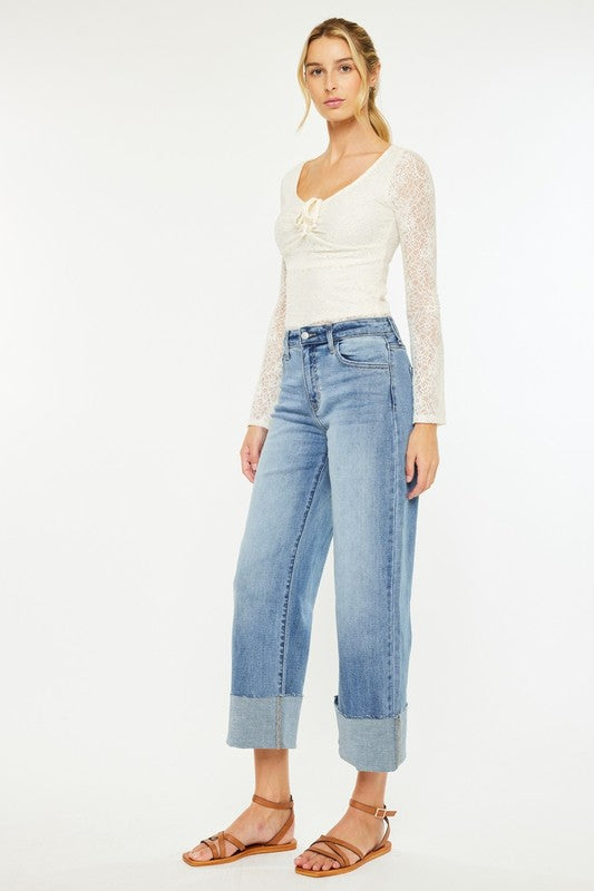 KanCan Light Wash Wide Jeans