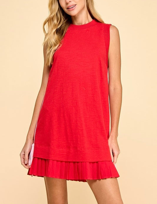 Marianne Red Ruffle Dress