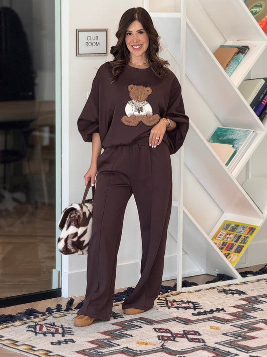 Italian Bear Brown Sport Set