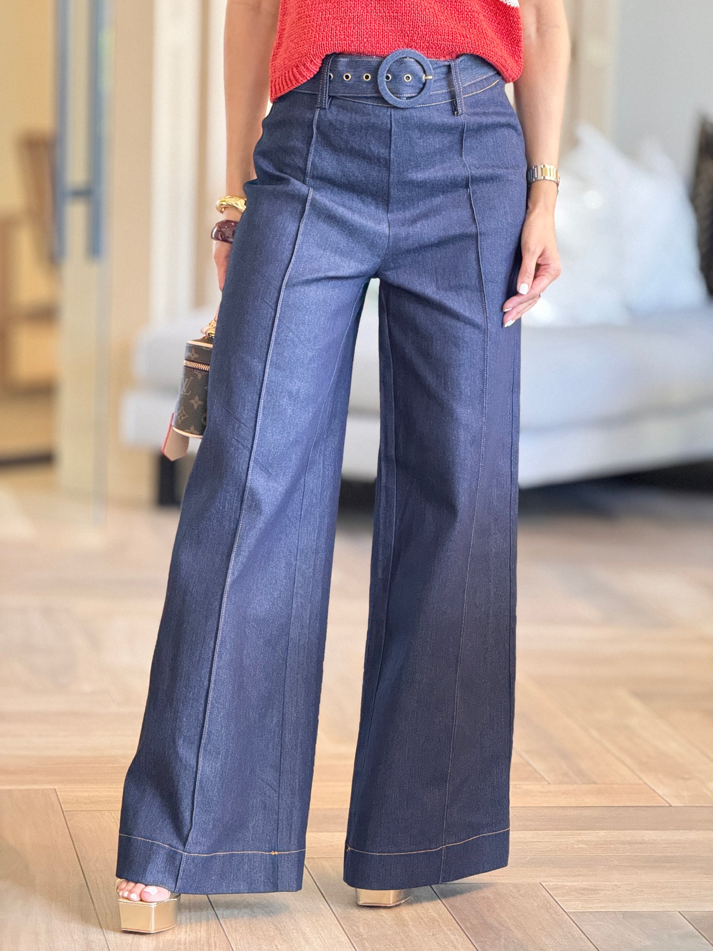 Jealousy Dark Denim Wide Pants