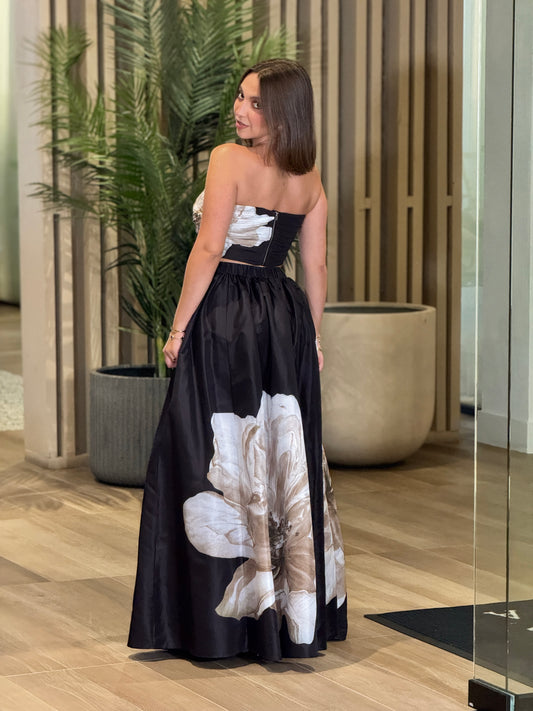 Luxxie Black Skirt Set Gala