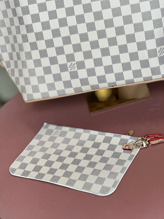 Louis White Monogram Square Bag