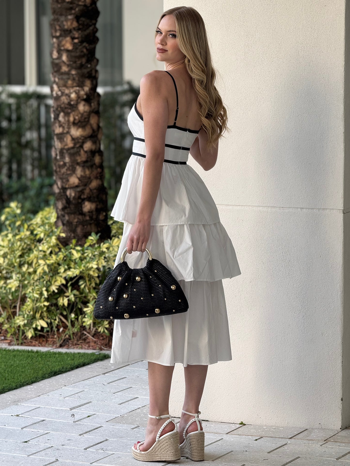 Alice White Ruffle Dress