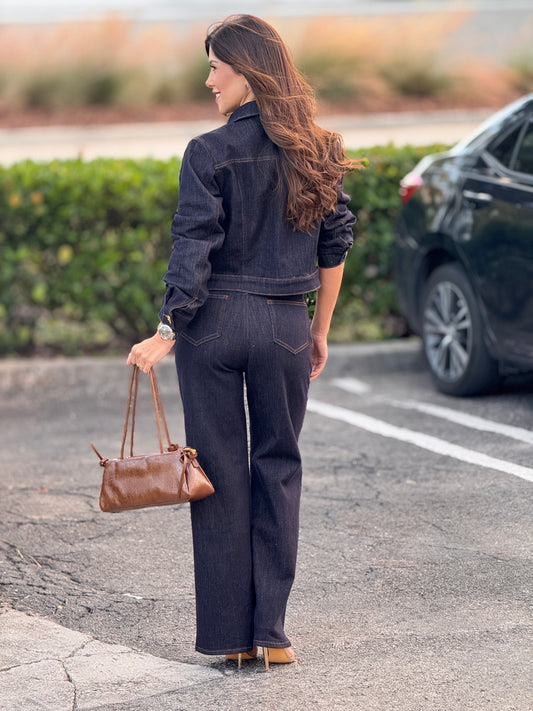 Soleil Dark Denim Gold Buttons Set