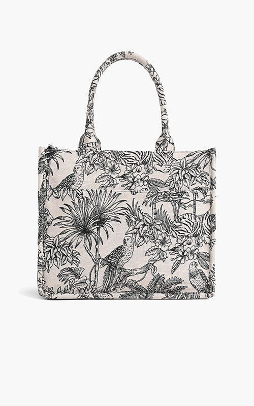 Safari Lily Embellished Tote