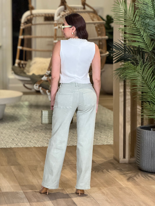 Pamela White Pearl Vest