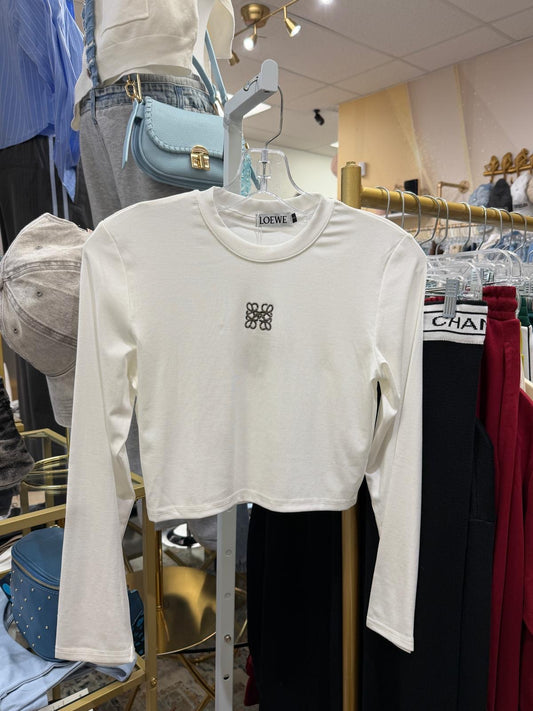 Lore White Logo Long Sleeve Top