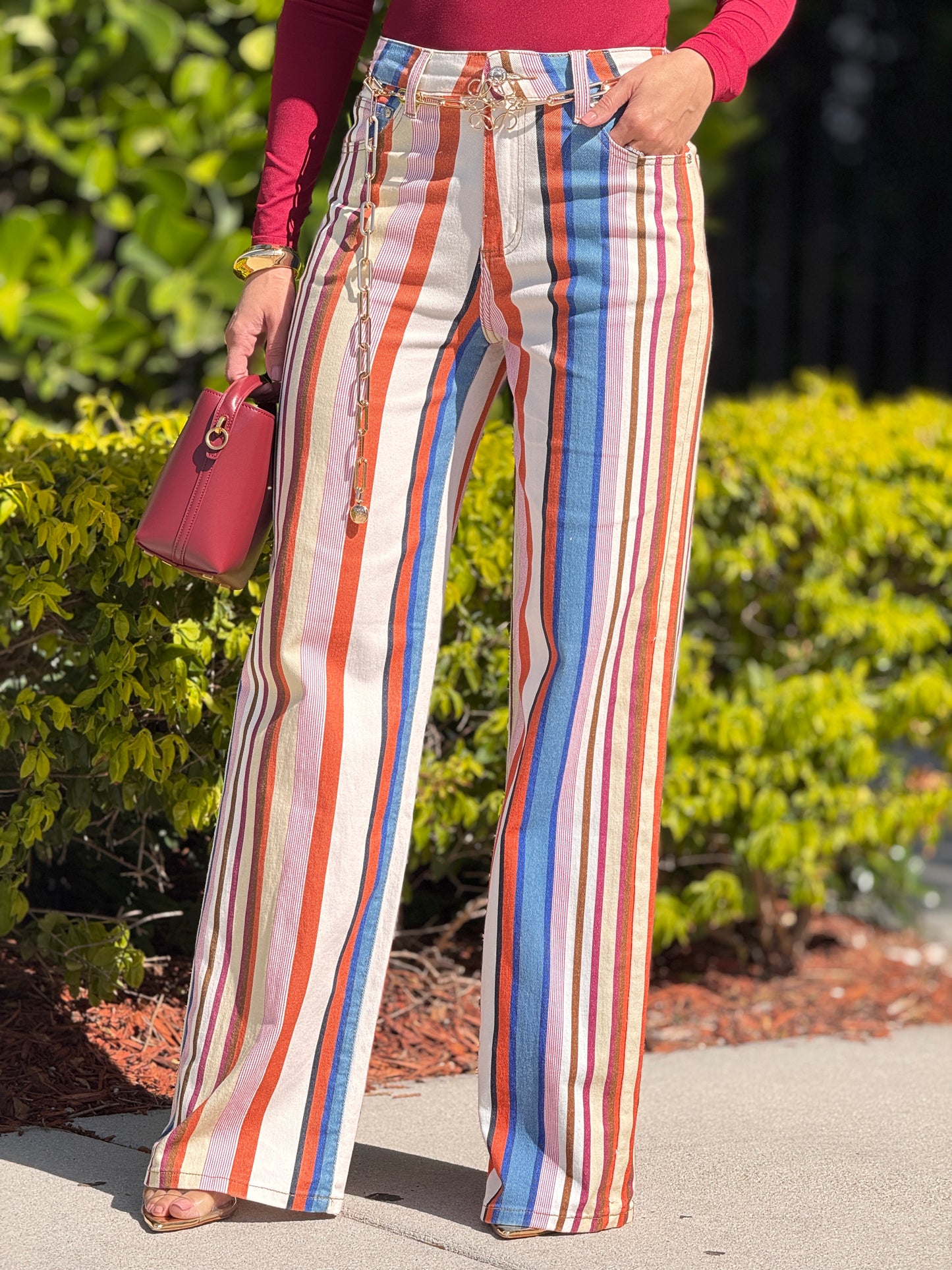 Muy Colorful Lines Jeans