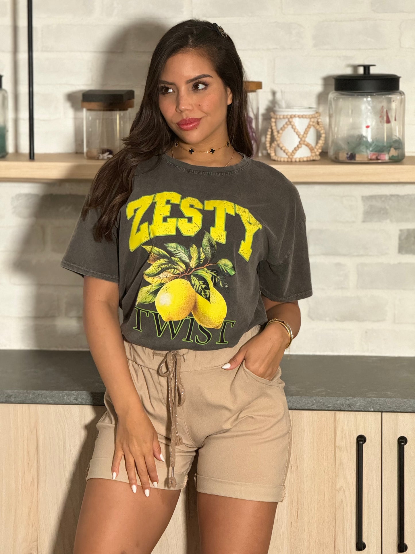 Zesty Lemon Gray T-Shirt