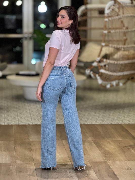 Risen Ripped Light Wash Jeans