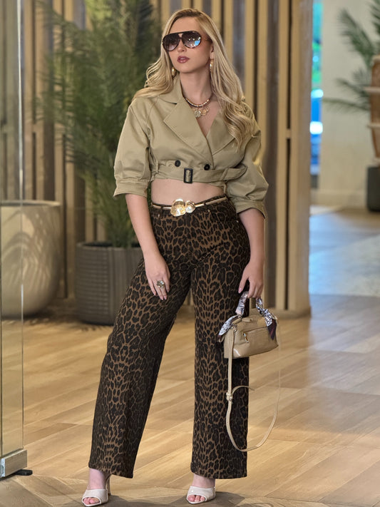 Amable Leopard Jeans