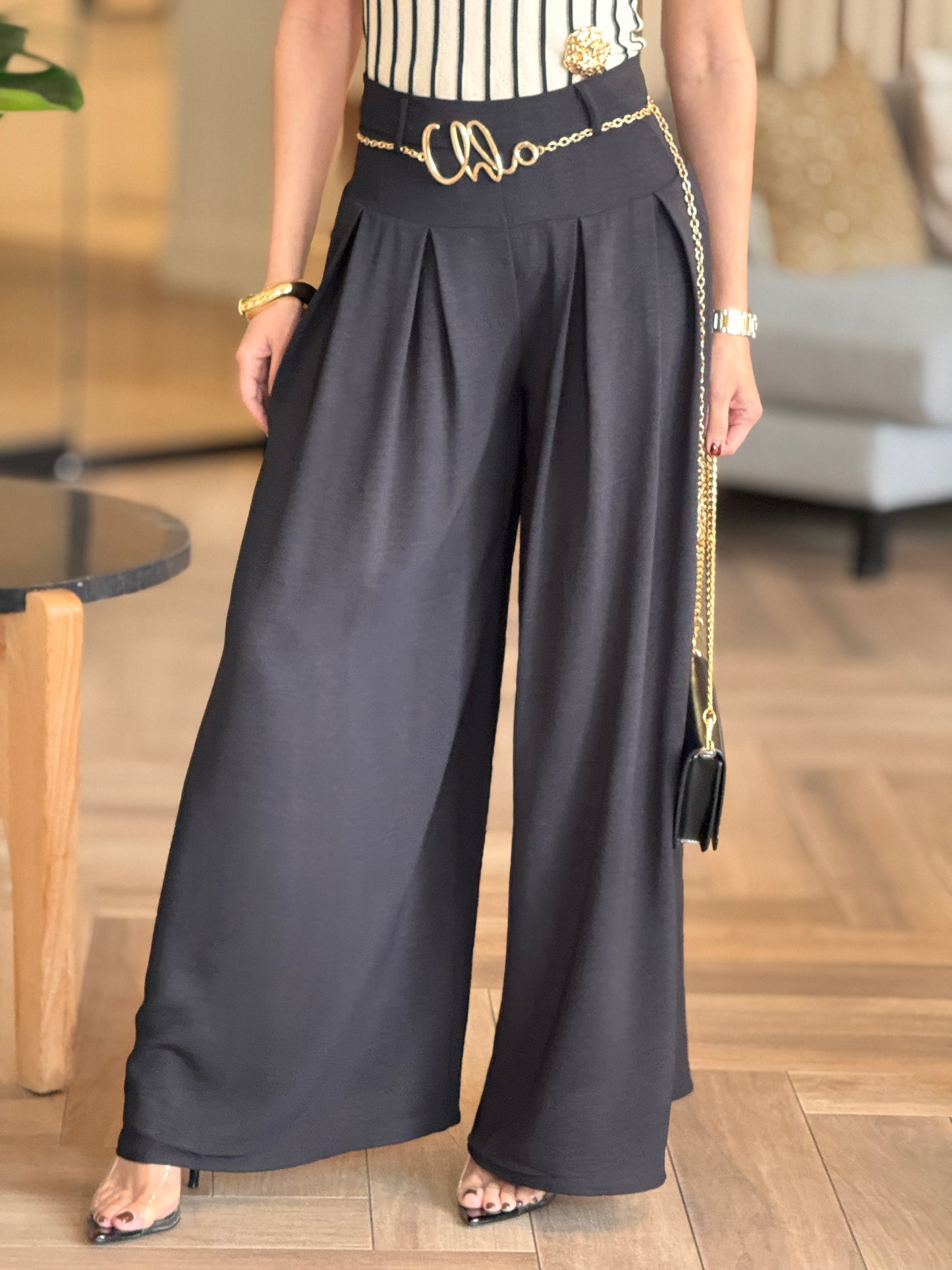 Chloe Black Trouser Pants