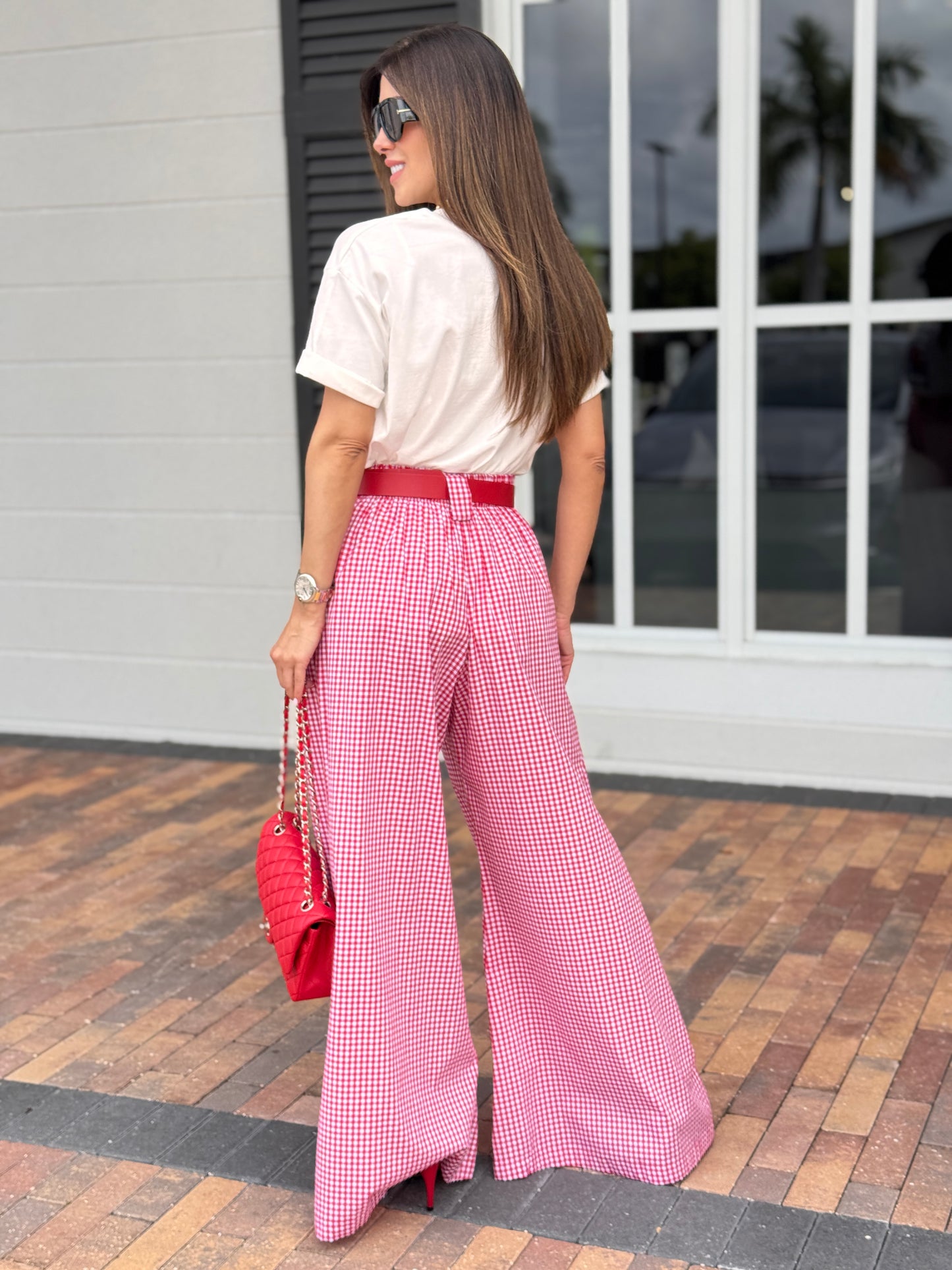 Picnic Gigi Red Gingham Pants