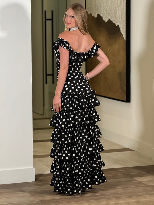 The Polka Dots Black Dress