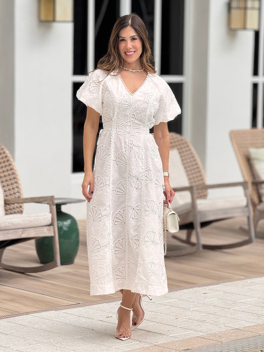 Cathedral White Puffy Dress