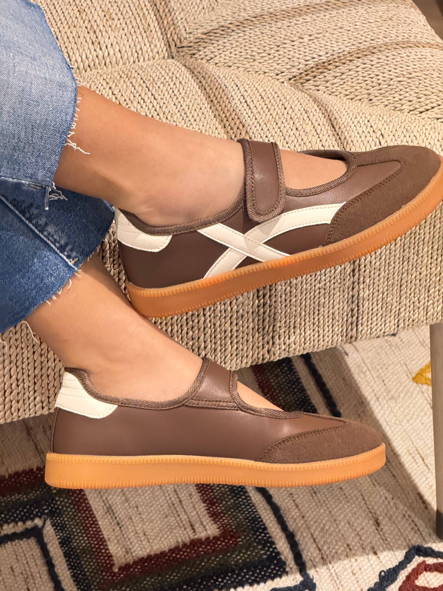 Lorenzia Brown Ballerina Shoes