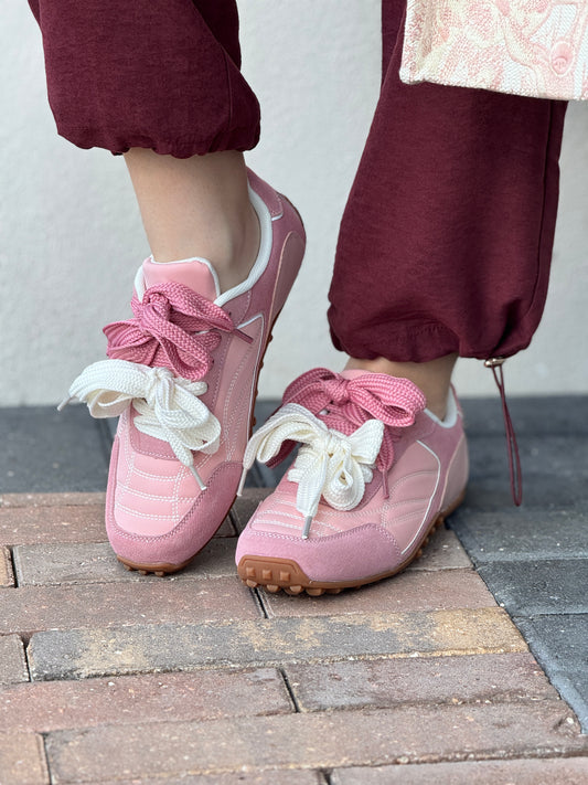 Lacey Pink Bows Sneakers