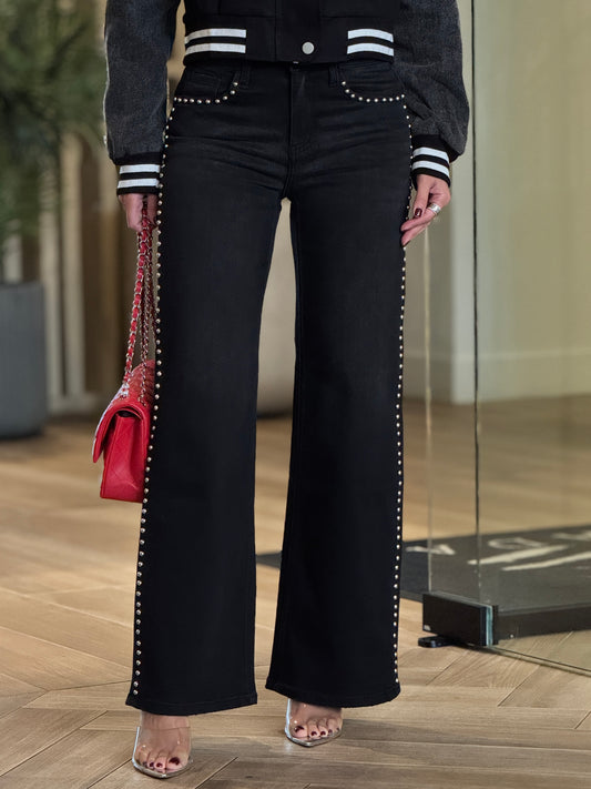 Verbet Black Remaches Jeans