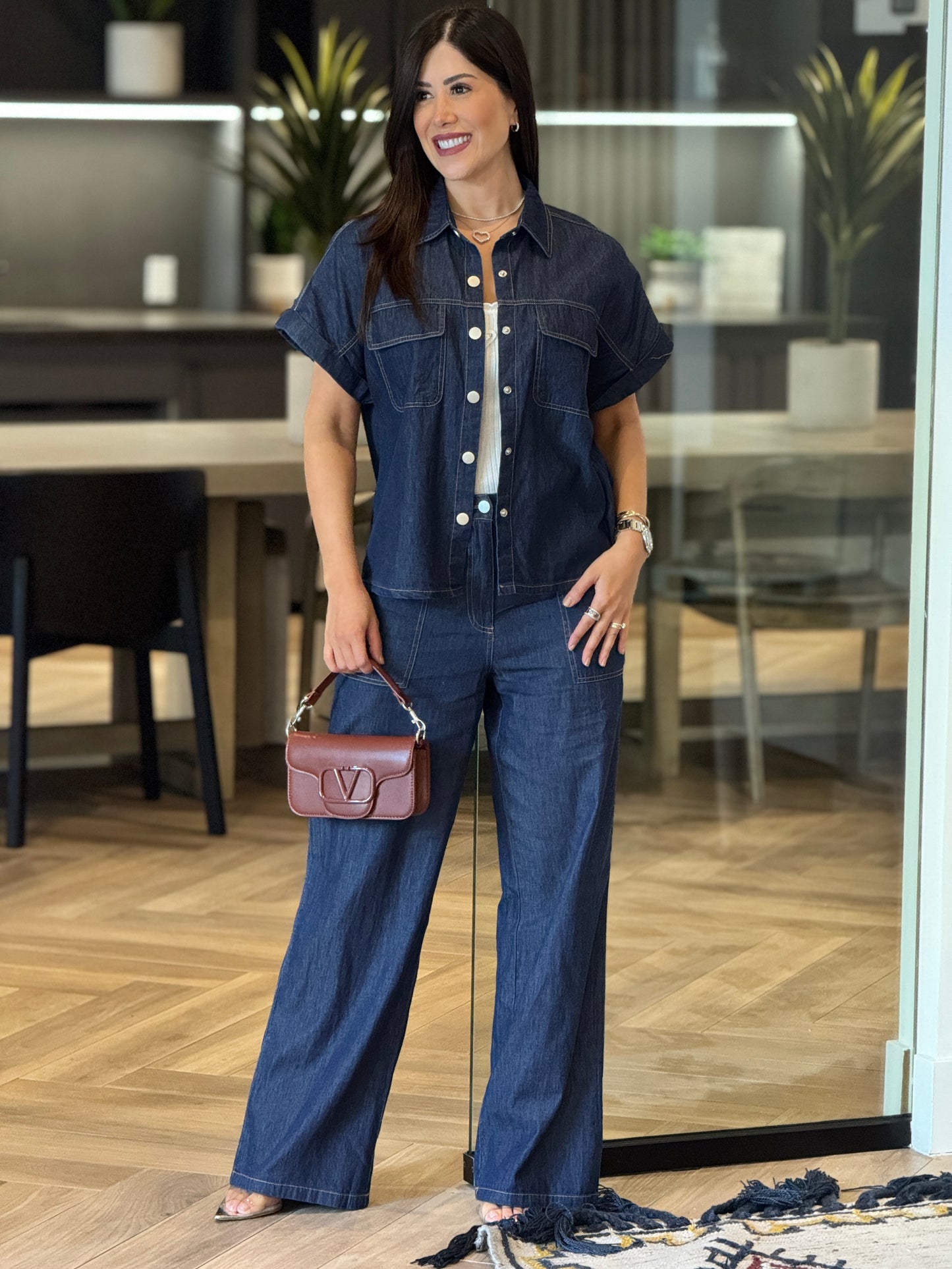 Martina Dark Denim Set